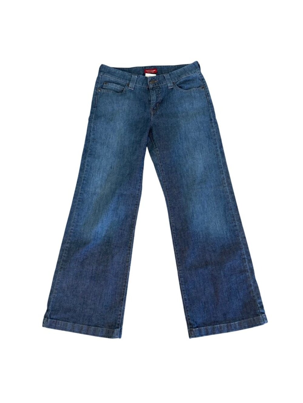 Levis Womens 515 Wide Leg Jeans 6M Medium Wash Denim Casual Comfortable